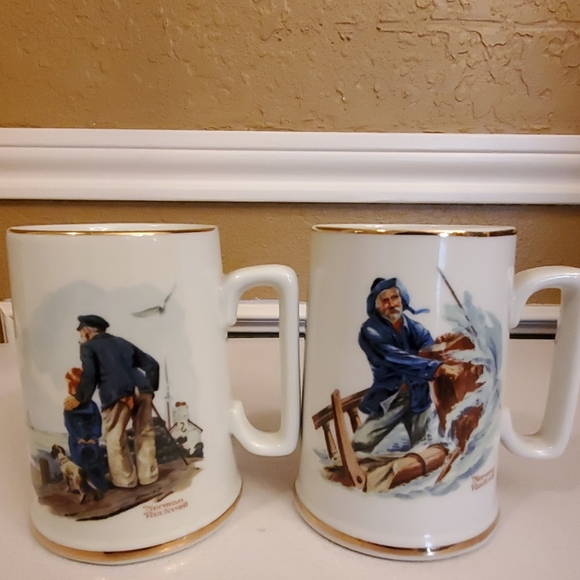 1985 Norman Rockwell Museum Mugs - Picture 4 of 5